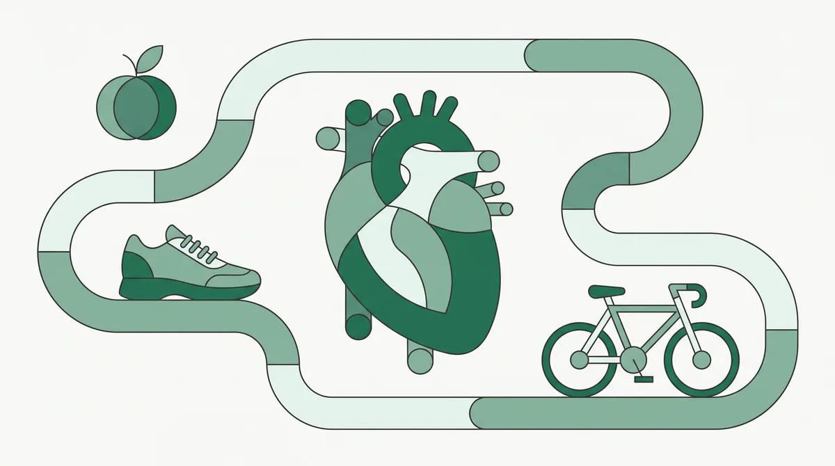 Illustrazione di un cuore stilizzato protetto da uno scudo